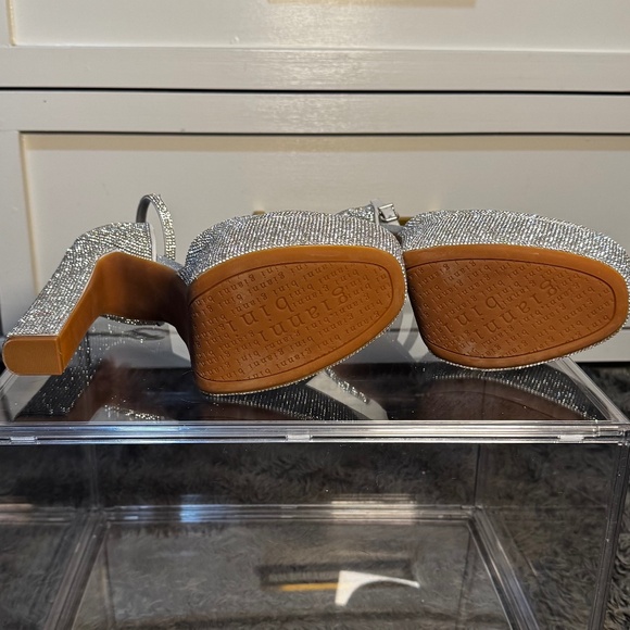 Silver Rhinestone Platform Heels – Never Worn ✨ Perfect NYE Party Shoes - Picture 5 of 5